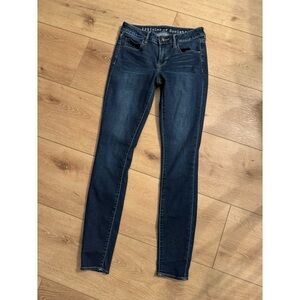 Articles of Society Y2K Dark Wash Low Rise Baddie Mall Girl Jeans